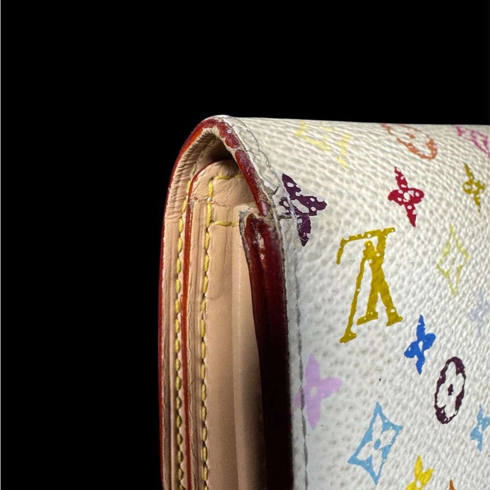Louis Vuitton White Multicolor Monogram Canvas Continental Wallet - Picture 6 of 8